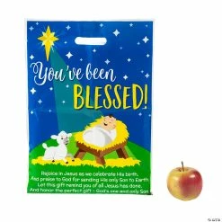 Budget ❤️ 12 1/2" x 17" Large You’ve Been Blessed Plastic Goody Bags - 50 Pc. 😀