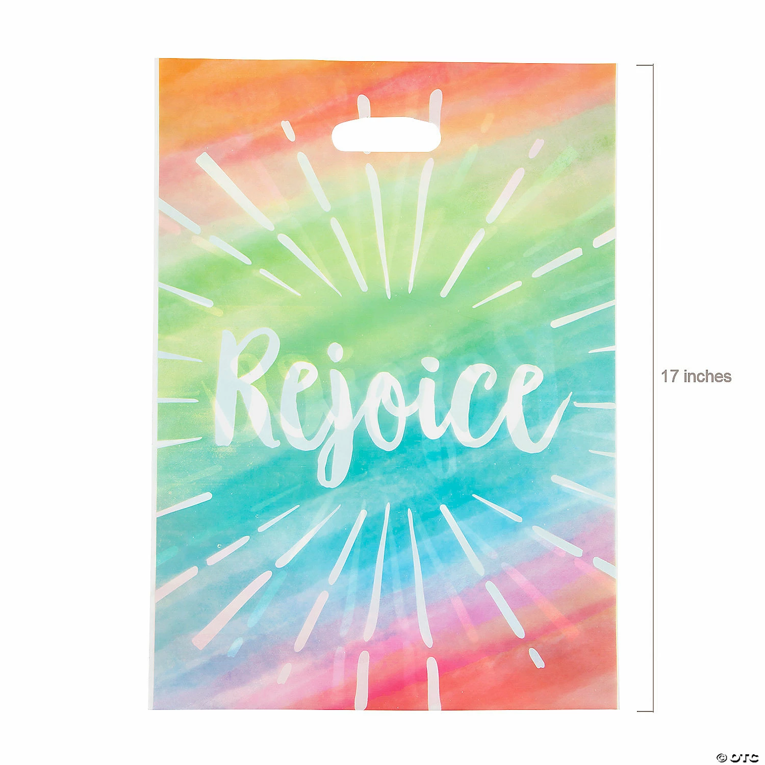 Cheapest โจ 12" x 17" Bulk Large Rejoice Plastic Goody Bags - 50 Pc. โค๏ธ - Image 2