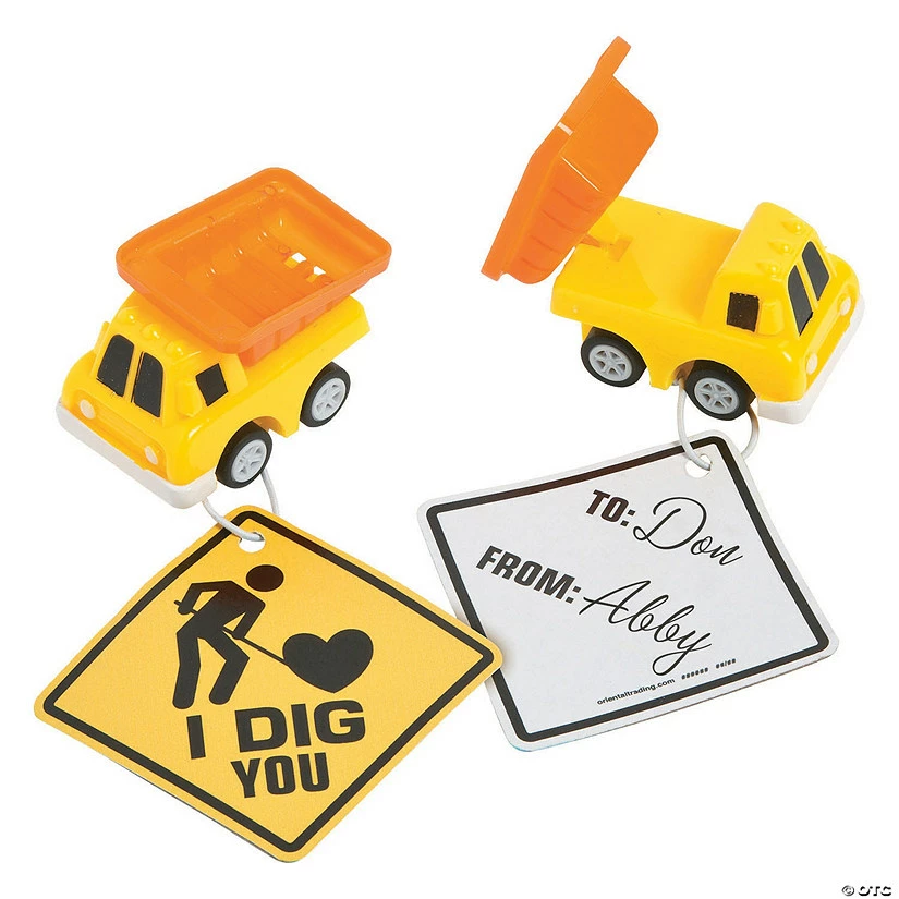 Best Pirce π Mini Dump Truck Valentine Exchanges with Card for 12 π - Image 2