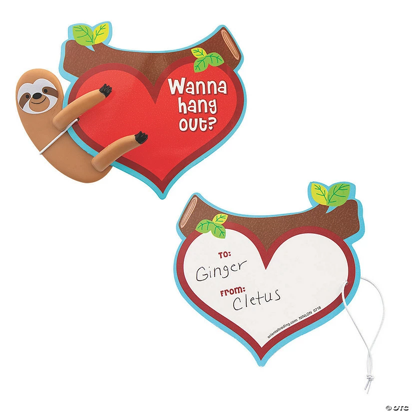 Best deal 😀 Valentine’s Day Sloth Bendables with Card 😉 - Image 2