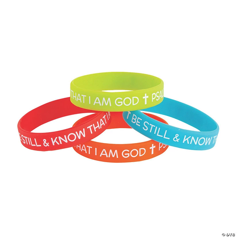 Top 10 🎁 Be Still & Know I Am God Rubber Bracelets - 12 Pc. 😍 - Image 2