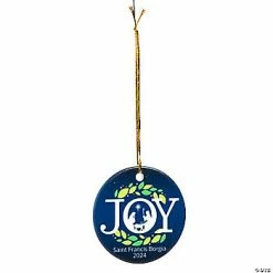 Cheap 👏 Personalized Nativity Joy Ceramic 🔔 Christmas Ornaments - 12 Pc. 🛒