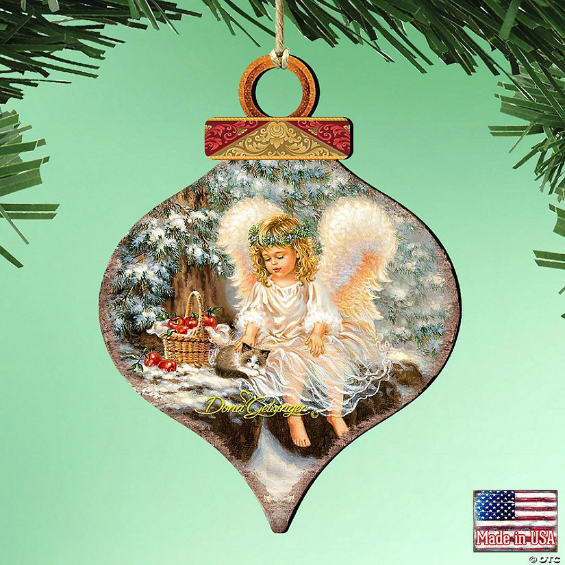 Best reviews of ๐ Designocracy Angel Cardinal Wooden Ornaments Set of 2 by Gelsinger Nativity Holiday Decor โค๏ธ - Image 2