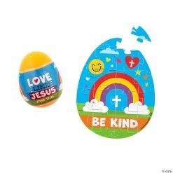 Discount βοΈ 2 1/2" Be Kind Puzzle-Filled Plastic Easter Eggs - Set of 12 βοΈ