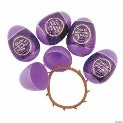 Buy ✔️ 2 1/2" Crown of Thorns Bracelet-Filled Plastic Easter Eggs - 24 Pc. 🛒