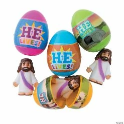 Best reviews of 😀 2 1/2" He is Risen Toy-Filled Plastic Easter Eggs - 12 Pc. 😍