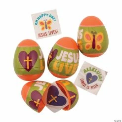 Best reviews of 😉 2 1/2" Religious Tattoo-Filled Plastic Easter Eggs - 12 Pc. 😍