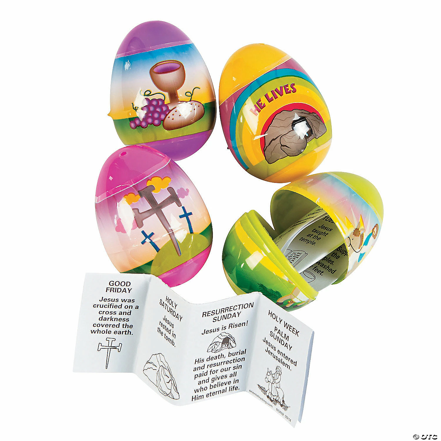 Discount π€© 2 1/2" Resurrection Story-Filled Plastic Easter Eggs - 12 Pc. π