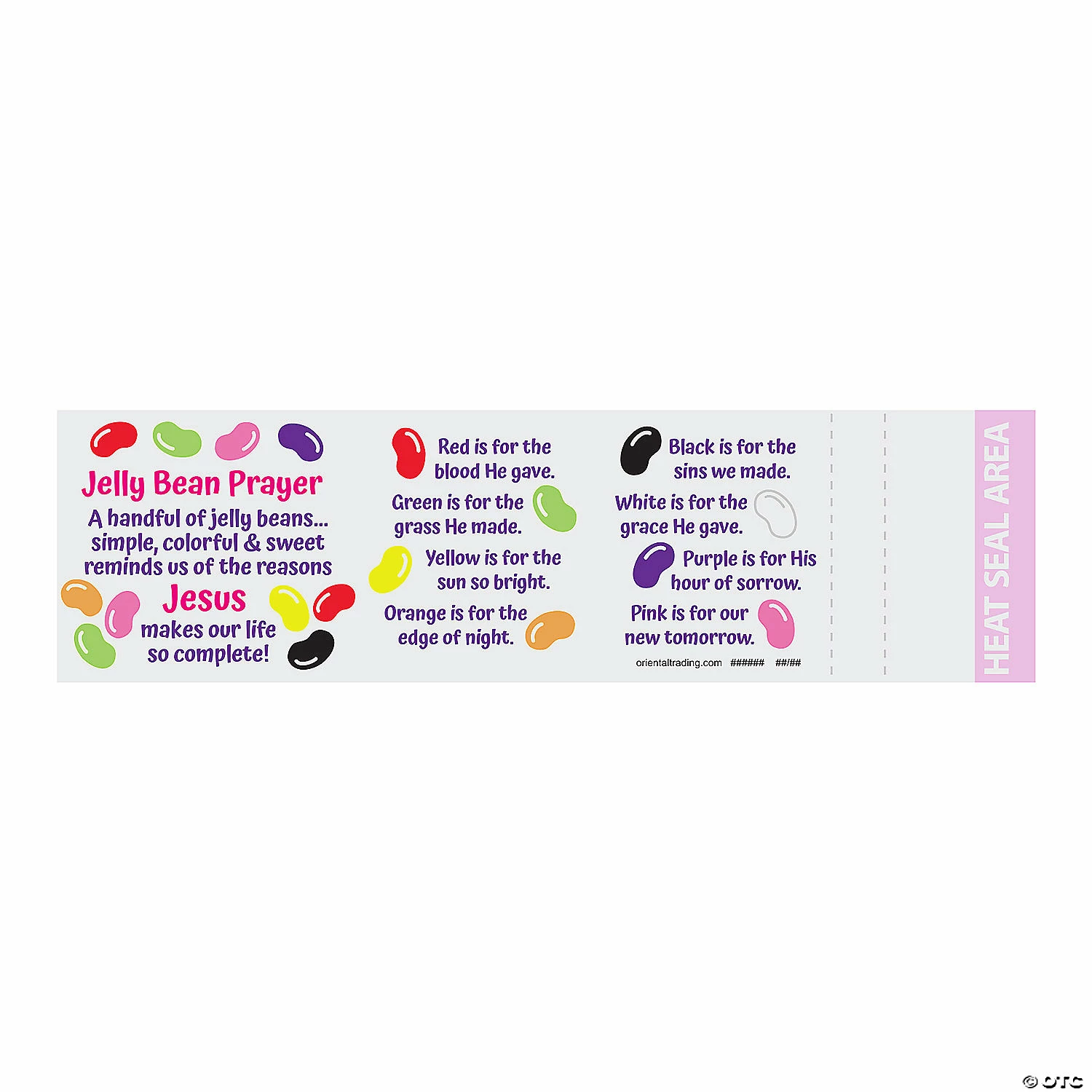 New 👏 2 1/4" Jelly Bean Prayer Bracelet-Filled Plastic Easter Eggs - 24 Pc. 🎉 - Image 2