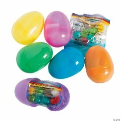 Best Pirce 🧨 2 1/4" Religious 🍬 Candy-Filled Plastic Easter Eggs - 24 Pc. 🎁