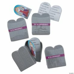 Deals 🎁 2 1/4" Ten Commandments Plastic Easter Eggs with Card - 12 Pc. ⭐