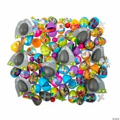 New ๐ฏ 2" Bulk Religious Toy-Filled Plastic Easter Egg Assortment - 504 Pc. ๐