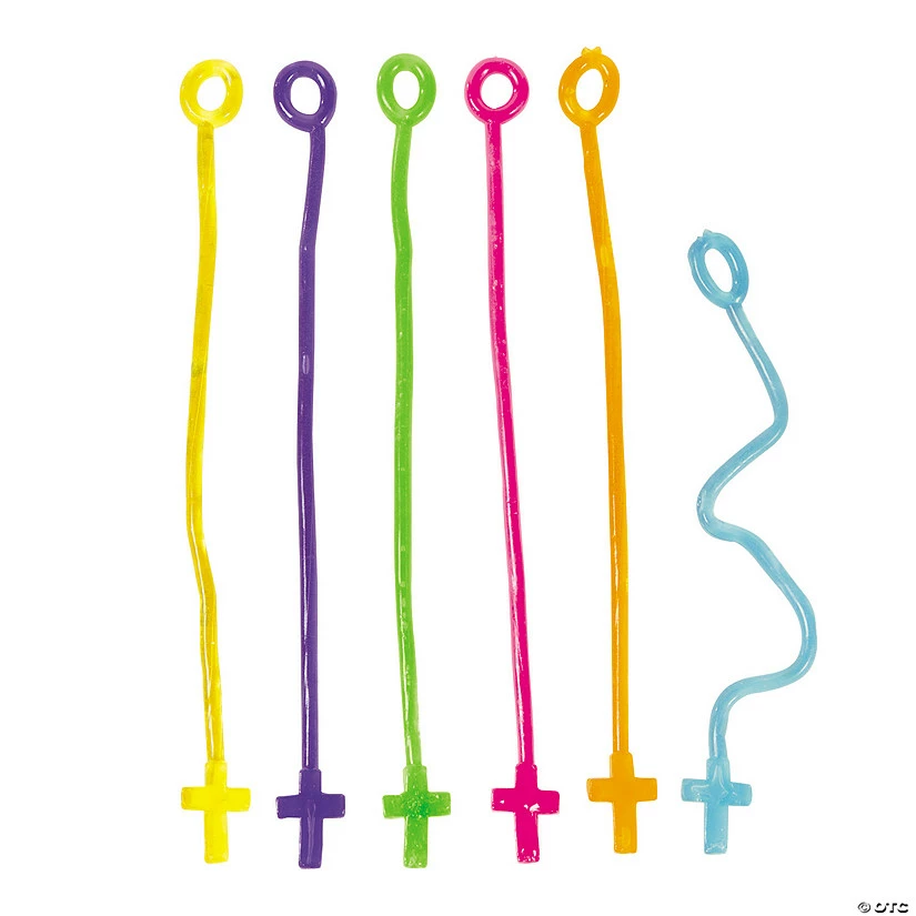 Budget 💯 Glow-in-the-Dark Sticky Crosses - 72 Pc. 😉 - Image 2