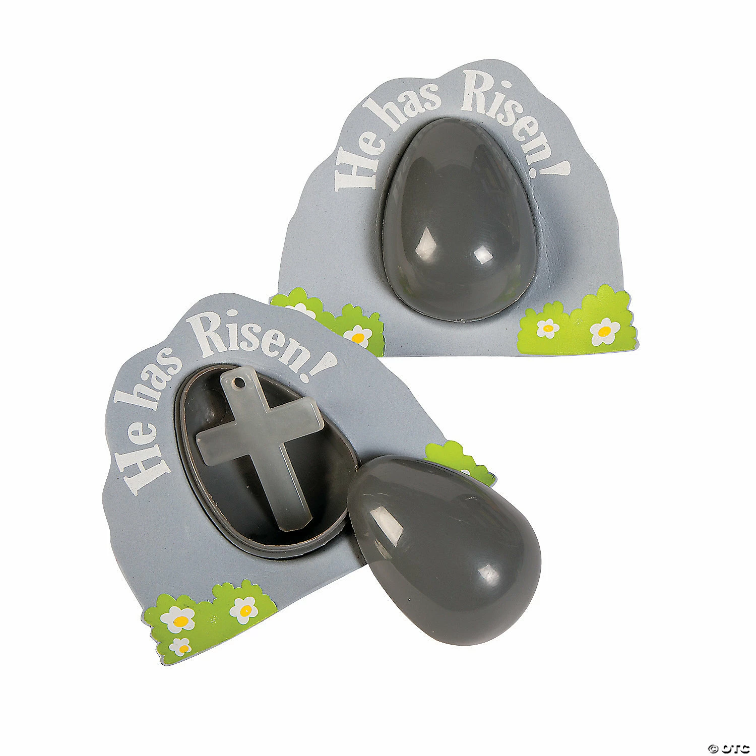 Best reviews of 💯 4 1/2" Glow-in-the-Dark He Has Risen Tomb Plastic Easter Eggs with Cross - 12 Pc. ⭐