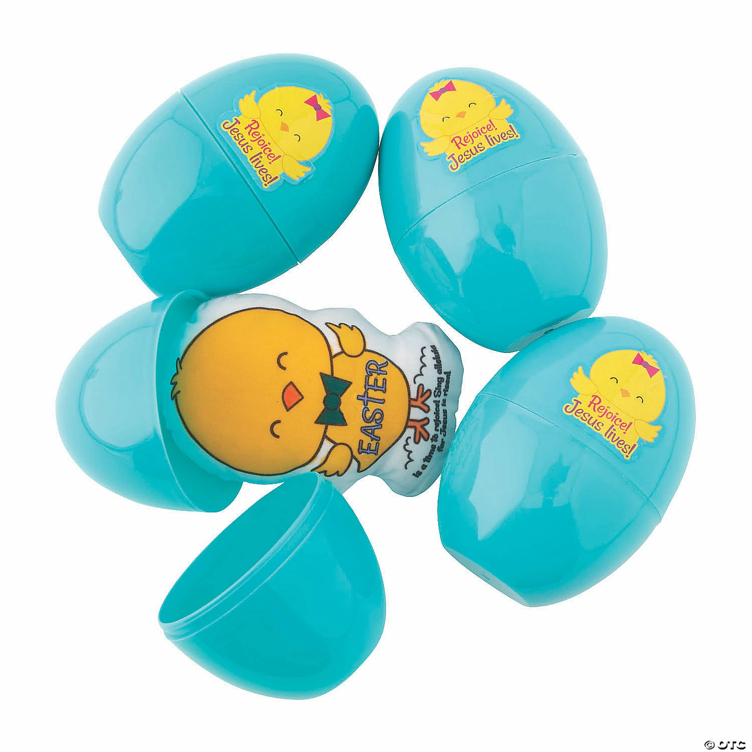 Cheapest ๐ 4" Color Your Own Stuffed Chick-Filled Religious Easter Eggs - 12 Pc. ๐ฅ - Image 2