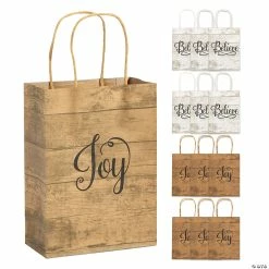 Cheap ✔️ 6 1/2" x 9" Medium Religious Kraft Paper Gift Bags - 12 Pc. 🌟