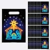Wholesale ⌛ 7" x 9 1/2" Bulk Medium Neon Nativity Plastic Goody Bags - 50 Pc. 🛒