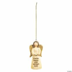 Wholesale ⌛ A Teacher Sharpens Minds Angel Resin 🔔 Christmas Ornaments - 12 Pc. 😀
