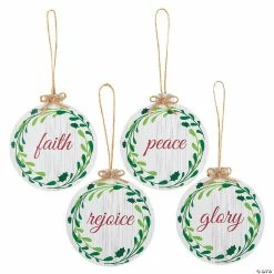 Outlet π Berry Wreath Round Wood π
Christmas Ornaments with Inspirational Messages - 12 Pc. π