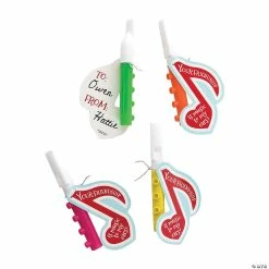 Discount ๐ Bright Mini Flute Valentine Exchanges with Card for 48 ๐