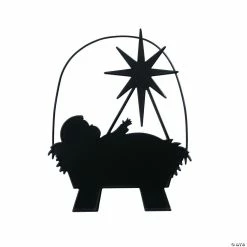 Discount 🎁 Bulk Manger Silhouette Metal 🎄 Christmas Ornaments - 48 Pc. 🌟