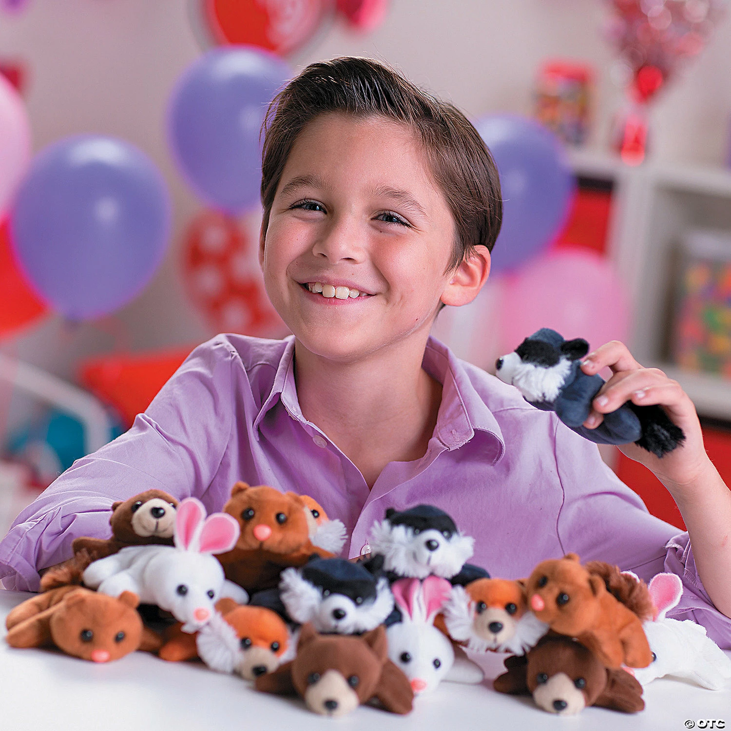 Deals 😍 Bulk Mini Stuffed Animal Assortment Valentine Exchanges with Card for 50 🌟 - Image 2