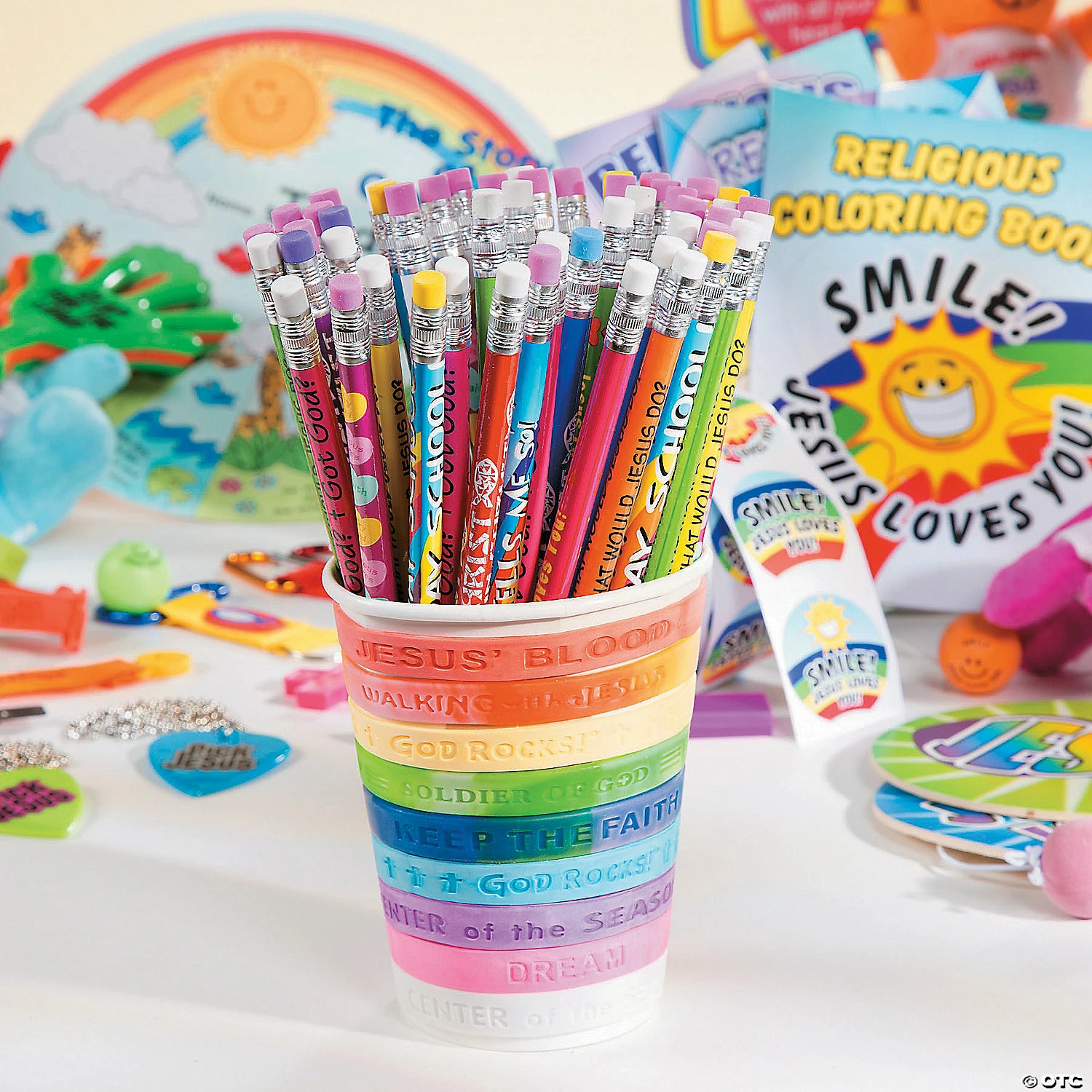 Budget ๐งจ Bulk Religious Friendship Bracelet Assortment - 150 Pc. ๐ฏ - Image 4