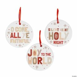 Brand new 👏 Ceramic 🎅 Christmas Hymn Ornaments - 12 Pc. ✔️