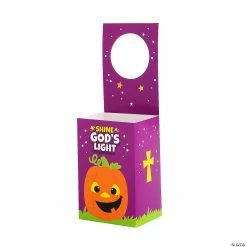 Coupon 🌟 Christian Pumpkin Door Hanger Treat Boxes - 12 Pc. 🔔