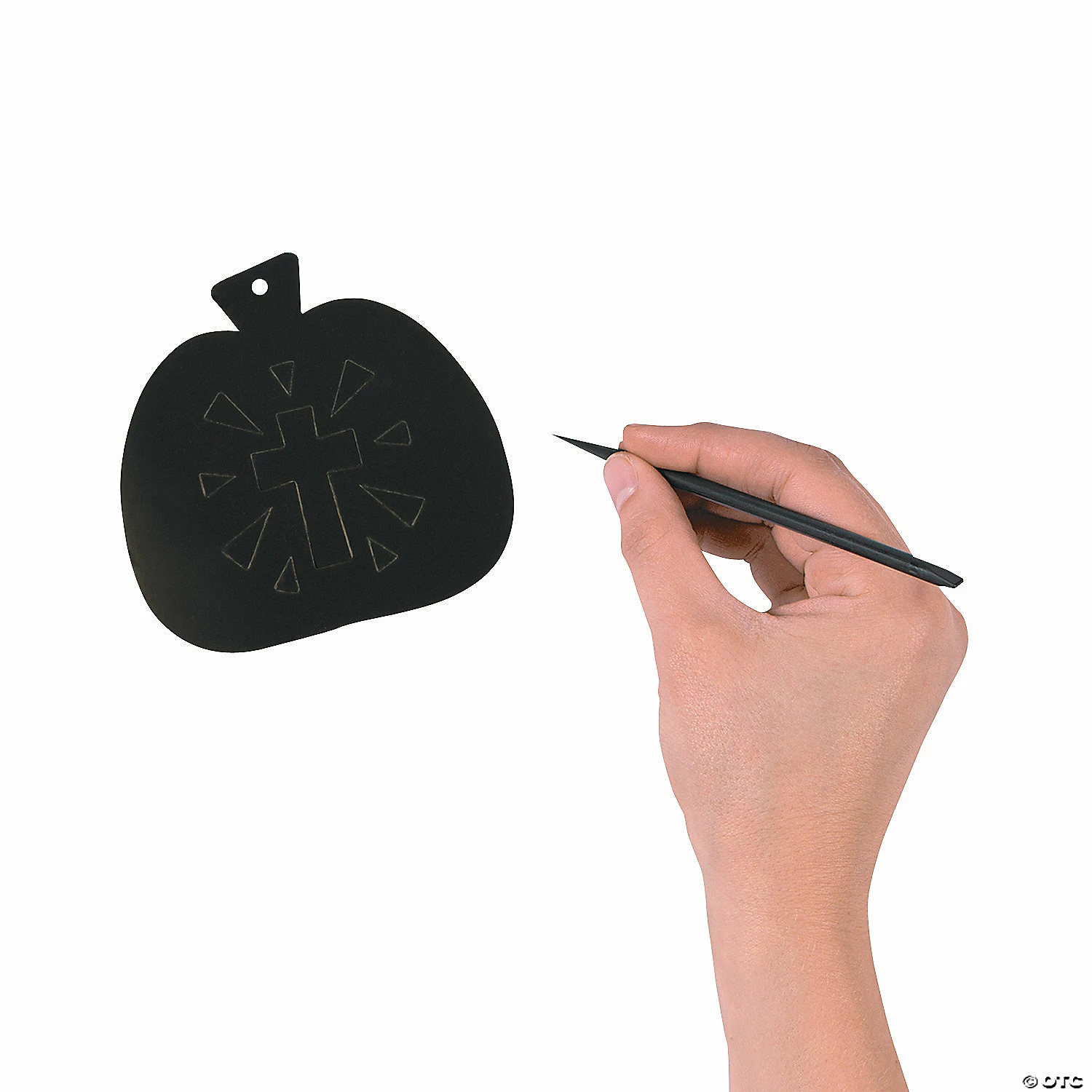 Promo ✔️ Christian Pumpkin Magic Color Scratch Ornaments with Cutout - 24 Pc. 🌟 - Image 2