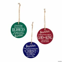 Best Pirce 🥰 Christmas Hymn Music Notes Wood Ornaments - 12 Pc. 😉