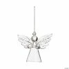 Buy 🥰 Clear Angel Glass 🎄 Christmas Ornaments - 12 Pc. 🎁