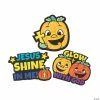 Cheapest 😉 Color Your Own Christian Pumpkin Fuzzy Magnets - 12 Pc. 🧨