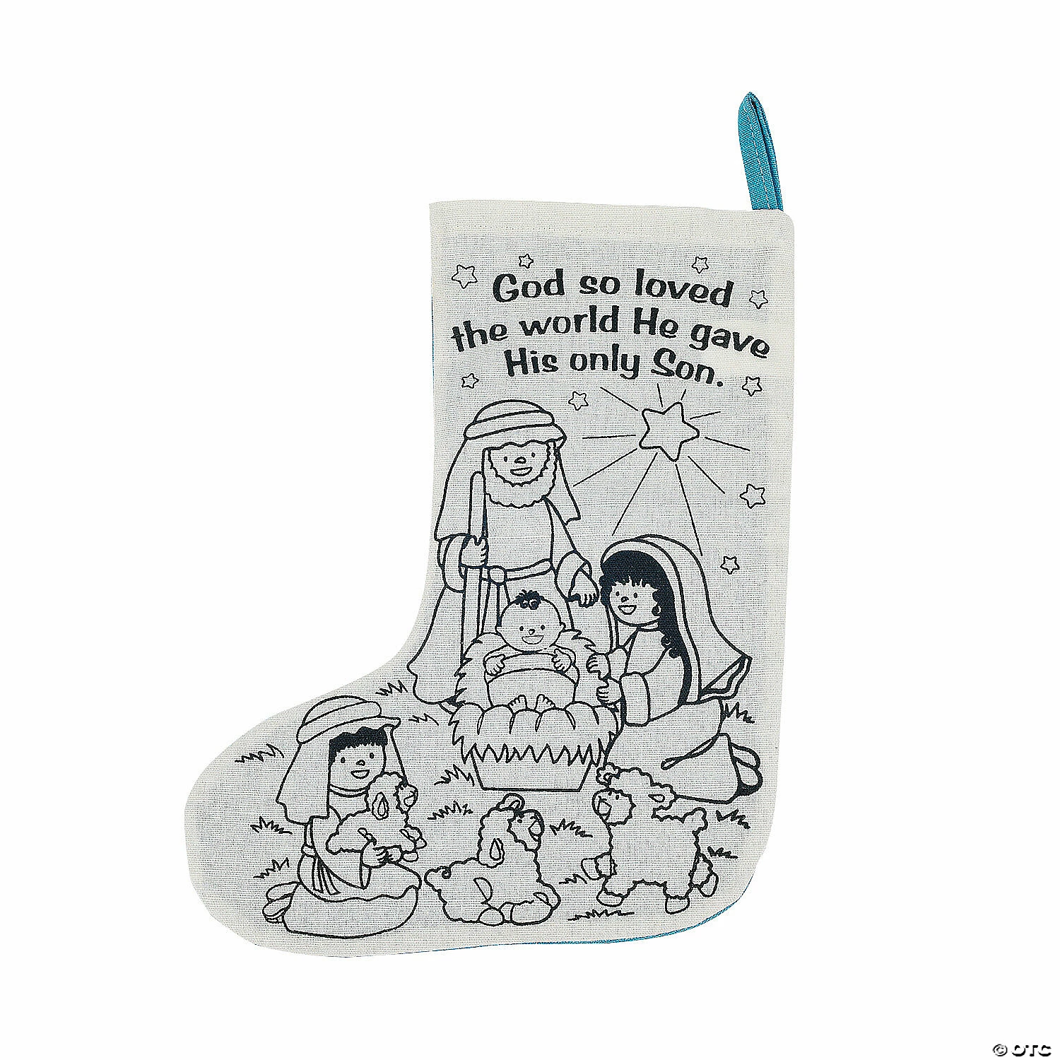 Budget ๐ Color Your Own Nativity ๐ Christmas Stockings - 12 Pc. ๐คฉ - Image 2