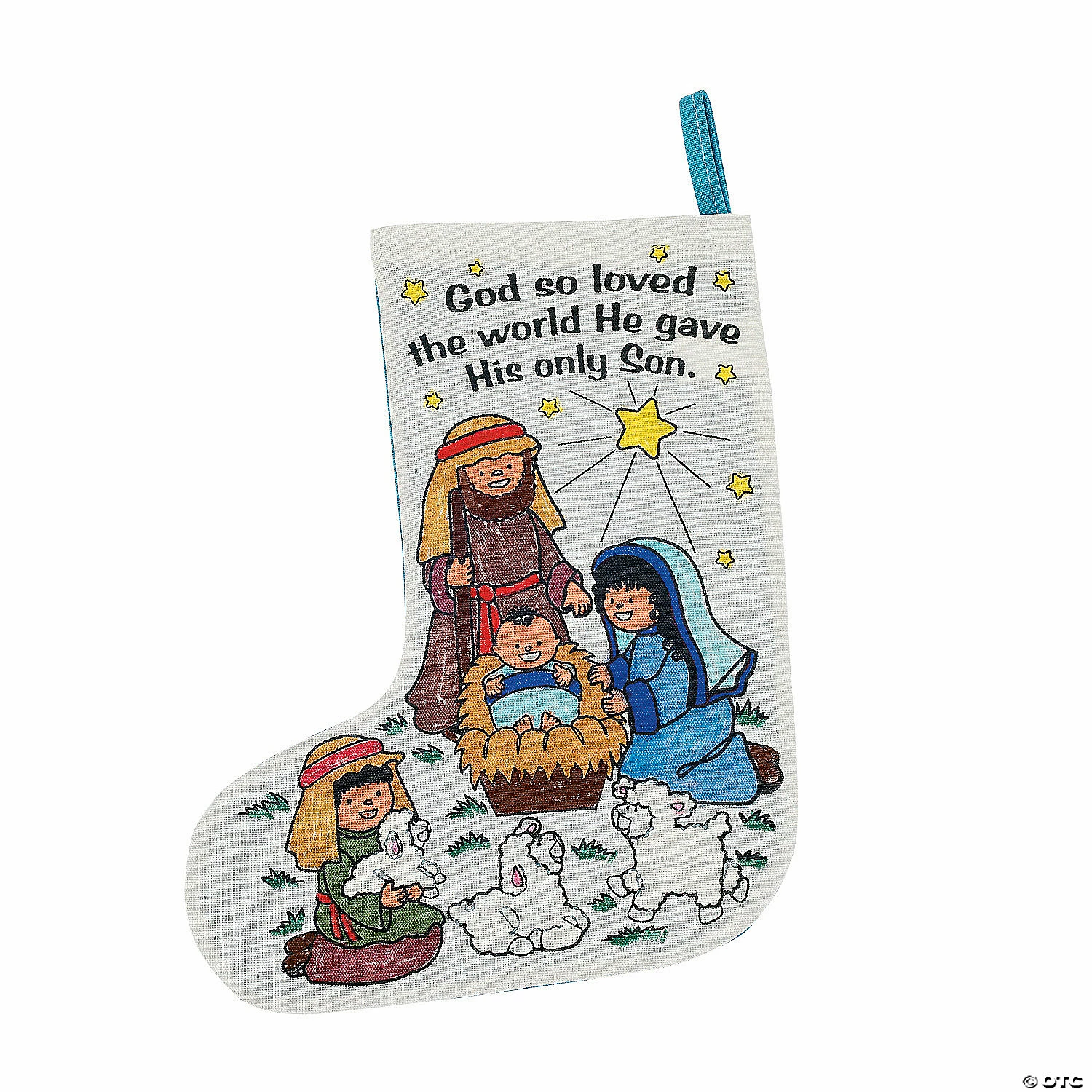 Budget ๐ Color Your Own Nativity ๐ Christmas Stockings - 12 Pc. ๐คฉ