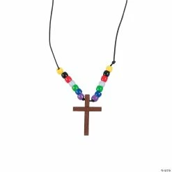 Cheap 😀 Cross Faith Necklace Craft Kit - Makes 12 🌟