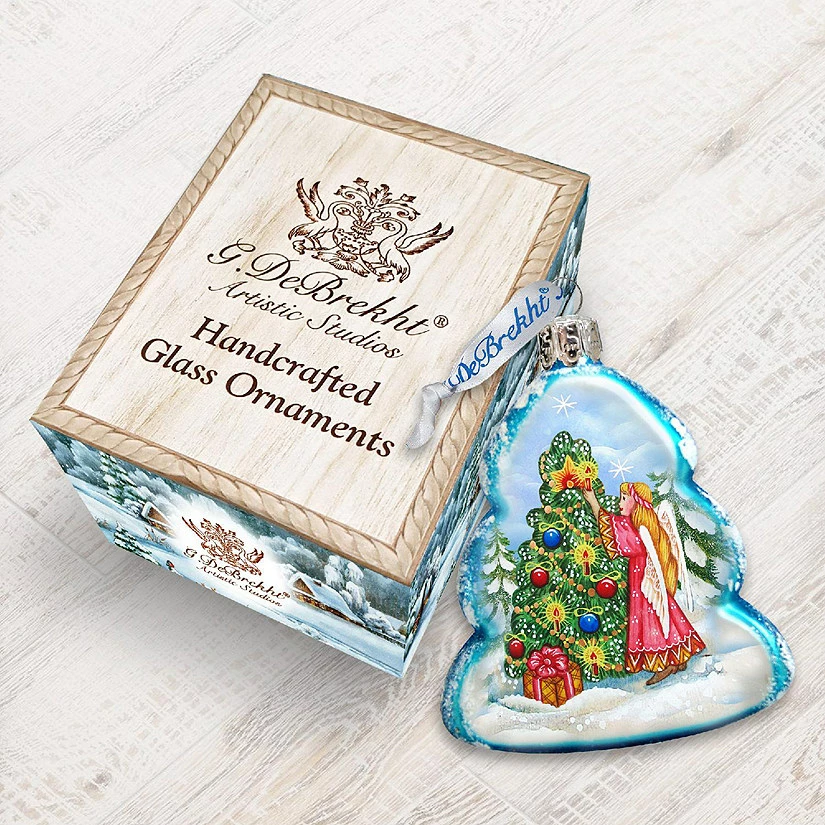 Coupon ๐ฏ Designocracy Angelic Tree Mercury Glass Ornament Nativity Holiday Decor โ๏ธ