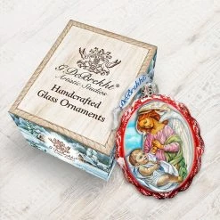 Outlet π₯° Designocracy Blessing Child Angel Mercury Glass Ornament Nativity Holiday Decor π