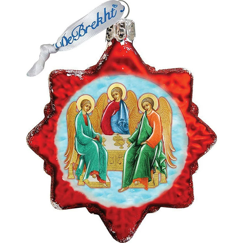 Deals 🌟 Designocracy Trinity Mercury Glass Ornament Nativity Holiday Decor 👏