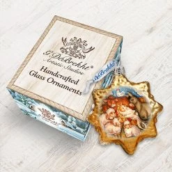 Best Pirce โจ Designocracy Village Nativity Mercury Glass Ornament Nativity Holiday Decor โญ