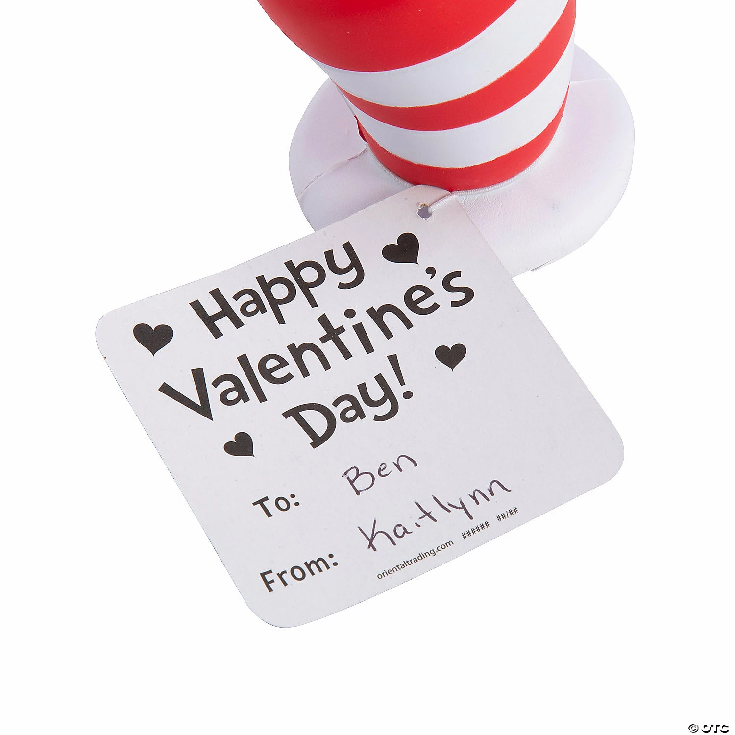 Outlet 🤩 Dr. Seuss™ Hat Stress Toys with Valentine’s Day Card - 12 Pc. ⭐ - Image 2
