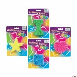 Cheap ⭐ Fluffy Growing Sand on Shaped Cards - 12 Pc. 🥰