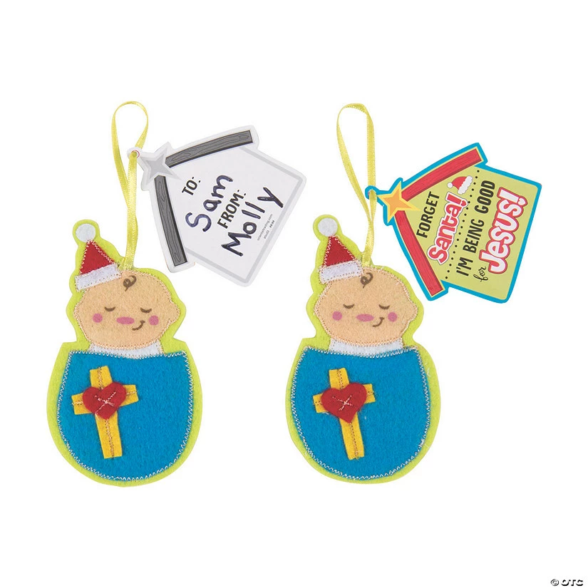 Cheapest āļø Forget Santa Iām Being Good for Jesus Ornaments - 12 Pc. š