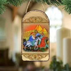 Hot Sale 🔥 G. Debrekht Flight to Egypt Religious Orthodox Sacred Icon Ornament Inspirational Icon Decor 💯