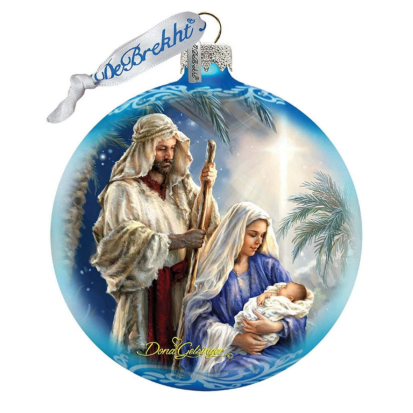 Hot Sale ๐ G. Debrekht Holy Night Glass Ornament Limited Edition by D. Gelsinger Nativity Holiday Decor โ๏ธ