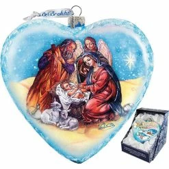 Flash Sale 😉 G. Debrekht Nativity Glass Ornament Limited Edition Nativity Holiday Decor 🛒