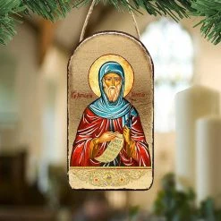 Discount ⭐ G. Debrekht Saint Anthony Religious Christian Sacred Icon Ornament Inspirational Icon Decor 😀