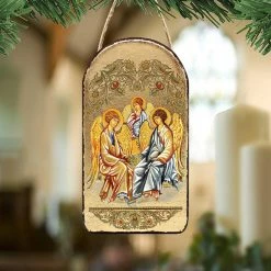 Discount 🎁 G. Debrekht Testament Trinity Religious Orthodox Sacred Icon Ornament Inspirational Icon Decor 👏