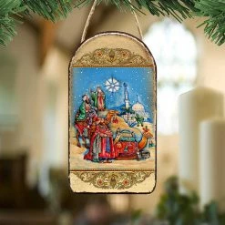 Promo ✨ G. Debrekht Three Kings Religious Christian Sacred Icon Ornament Inspirational Icon Decor 🔔