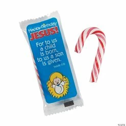 Flash Sale 🔥 Happy 🥳 Birthday Jesus Mini 🍬 Candy Canes - 40 Pc. 🔥